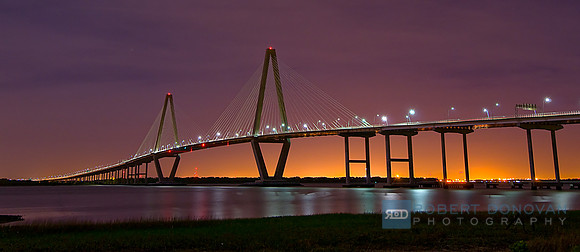 Ravenel bridge at Night